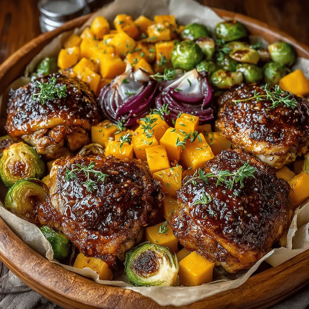 In the realm of home cooking, few meals can match the allure of a well-executed sheet pan dinner. The Maple Glazed Chicken & Squash Sheet Pan is a perfect example of why these one-pan wonders have gained such popularity among busy families and culinary enthusiasts alike. This recipe marries the savory richness of chicken thighs with the natural sweetness of butternut squash, creating a dish that is not only delicious but also visually stunning. With the added crunch of Brussels sprouts and the subtle sweetness of red onion, each bite is a delightful balance of flavors that will leave your taste buds dancing.