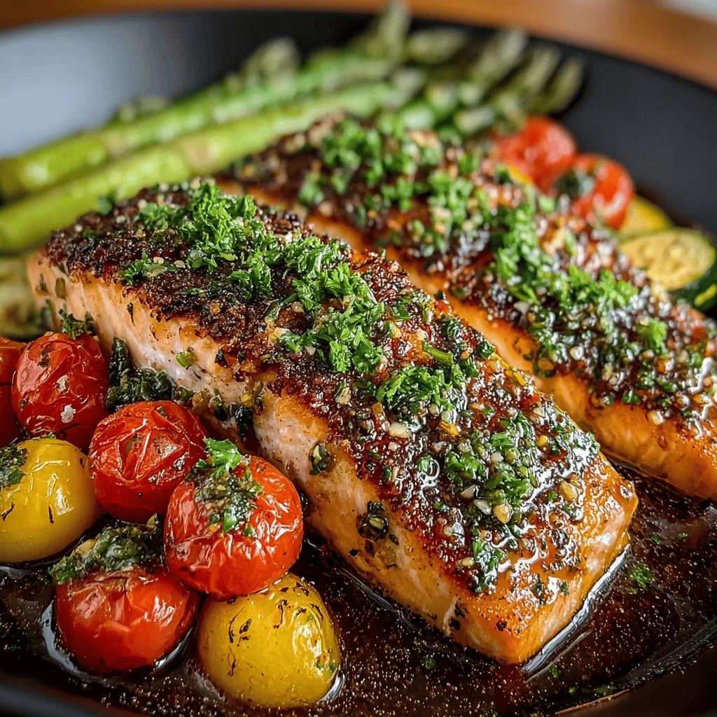 Exploring new and exciting flavors in your kitchen can elevate your meals while providing nutritional benefits. One such delightful dish is Zesty Herb Lemon Butter Salmon & Veggies. This recipe combines the rich, buttery taste of salmon with a vibrant array of seasonal vegetables, all infused with a zesty lemon butter sauce that brings everything together in perfect harmony. Ideal for a weeknight dinner or a cozy gathering, this dish is not only easy to prepare but also bursting with flavor and nutrients.