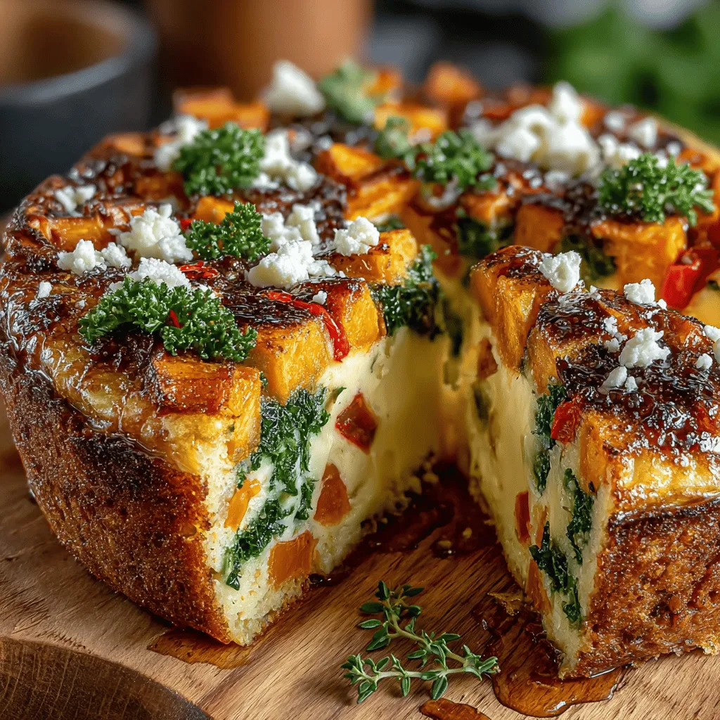Frittatas are a culinary delight that seamlessly combine simplicity and versatility, making them a beloved choice for breakfast, brunch, or even a light dinner. Originating from Italy, frittatas are similar to omelets but are often cooked in a skillet and finished in the oven, allowing for a delightful layering of flavors and textures. They can be customized to suit any palate, making them an ideal canvas for seasonal ingredients. This Maple Roasted Vegetable Frittata, in particular, celebrates the rich flavors of autumn, showcasing the harmonious blend of roasted vegetables and the subtle sweetness of maple syrup.