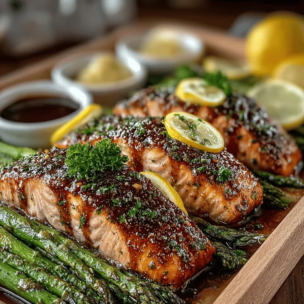 In the bustling rhythm of modern life, finding a meal that is both nutritious and easy to prepare can often feel daunting. Enter the Zesty One-Pan Lemon Butter Salmon & Asparagus, a dish that perfectly marries health with flavor. This delightful recipe is not only quick to whip up but also promises minimal cleanup, making it an ideal choice for both weeknight dinners and special occasions. With the invigorating brightness of lemon and the rich, creamy texture of butter, this dish transforms simple ingredients into a gourmet experience. Coupled with the nutrient-dense salmon and vibrant asparagus, it’s a meal that pleases the palate while nourishing the body.