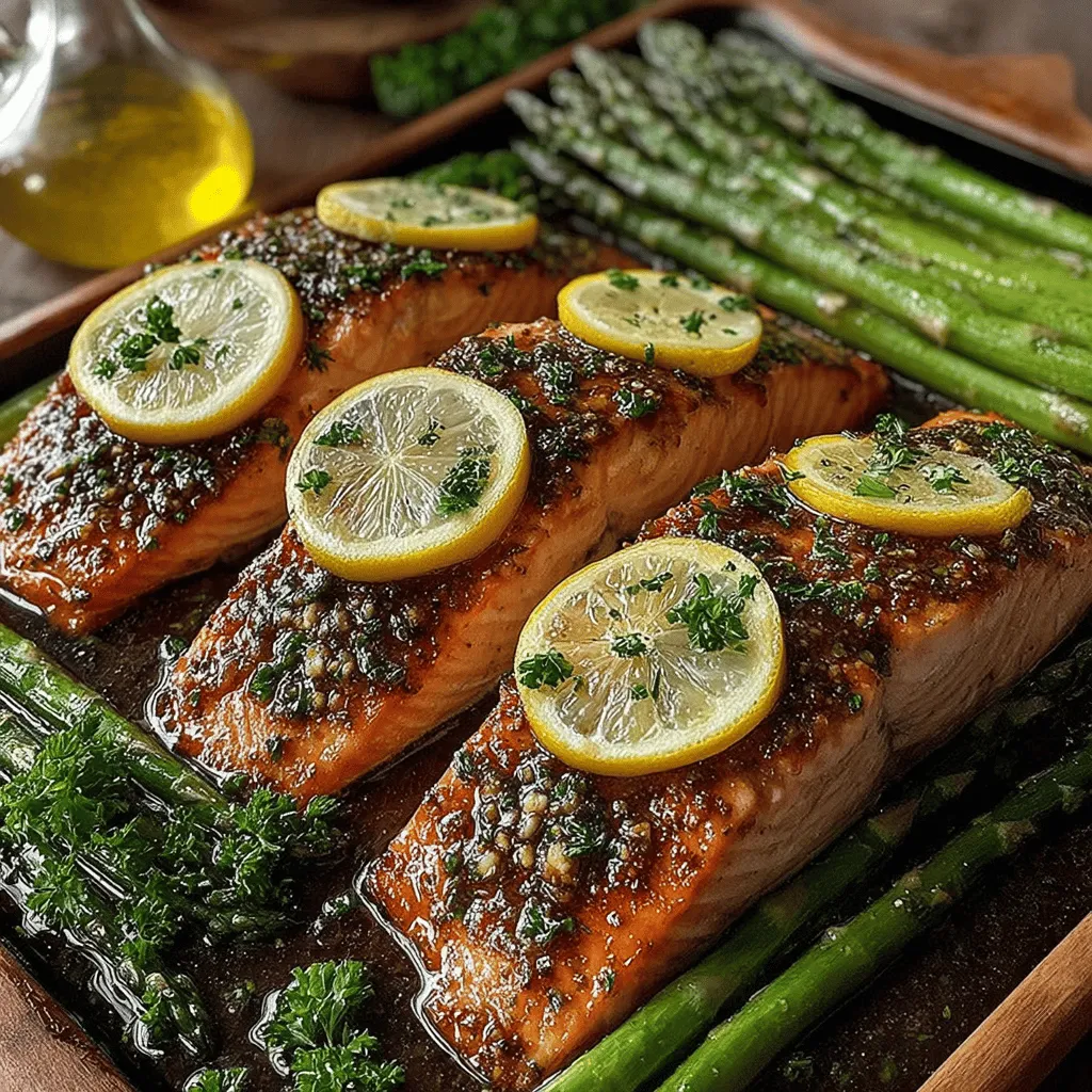 In the bustling rhythm of modern life, finding a meal that is both nutritious and easy to prepare can often feel daunting. Enter the Zesty One-Pan Lemon Butter Salmon & Asparagus, a dish that perfectly marries health with flavor. This delightful recipe is not only quick to whip up but also promises minimal cleanup, making it an ideal choice for both weeknight dinners and special occasions. With the invigorating brightness of lemon and the rich, creamy texture of butter, this dish transforms simple ingredients into a gourmet experience. Coupled with the nutrient-dense salmon and vibrant asparagus, it’s a meal that pleases the palate while nourishing the body.