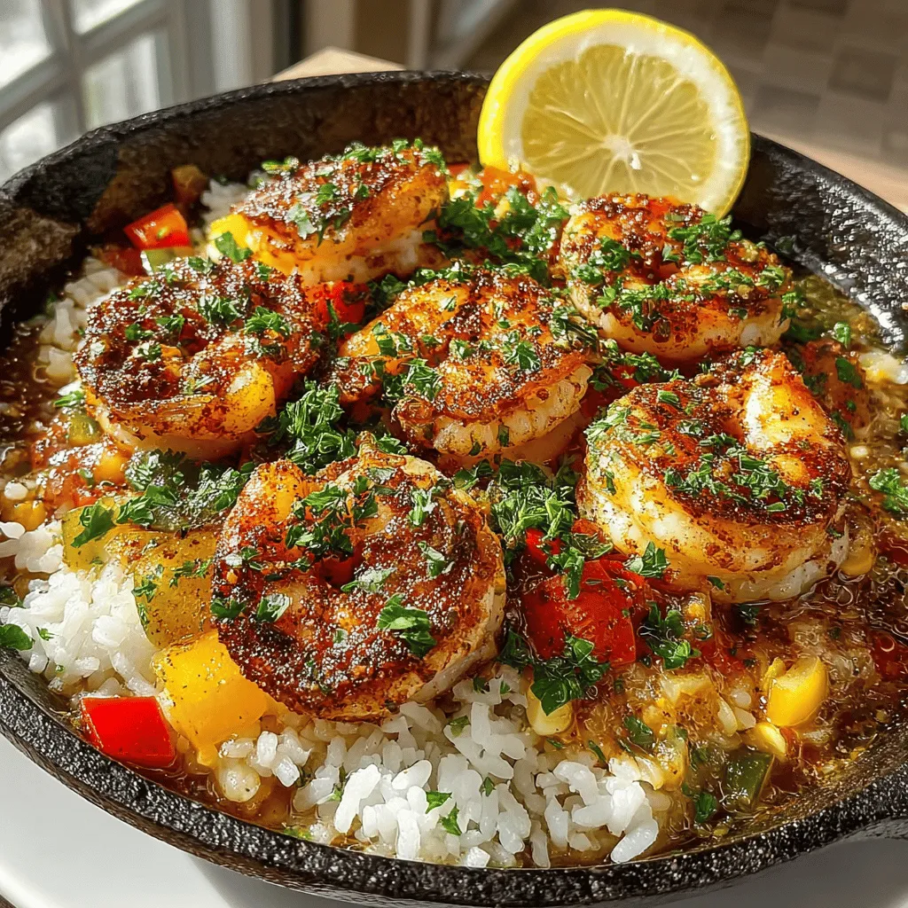 In today's fast-paced world, where time is often at a premium, the quest for a delicious and satisfying meal that can be prepared in a single pan is nothing short of a culinary treasure. One such gem is the Spicy One-Pan Cajun Shrimp and Rice Delight. This dish not only tantalizes the taste buds with its vibrant flavors but also embodies the essence of comfort food, making it an ideal choice for both busy weeknights and special gatherings. The beauty of this recipe lies in its simplicity—it allows for a medley of spices and fresh ingredients to come together harmoniously, creating a meal that is as delightful to prepare as it is to savor.