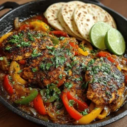 To achieve the best flavor in your Sizzling Skillet Chicken Fajitas, marinating the chicken is essential. The ideal marinade time is at least 30 minutes, but for optimal flavor, aim for 2 to 4 hours. If time permits, marinating overnight will deepen the flavors even further.