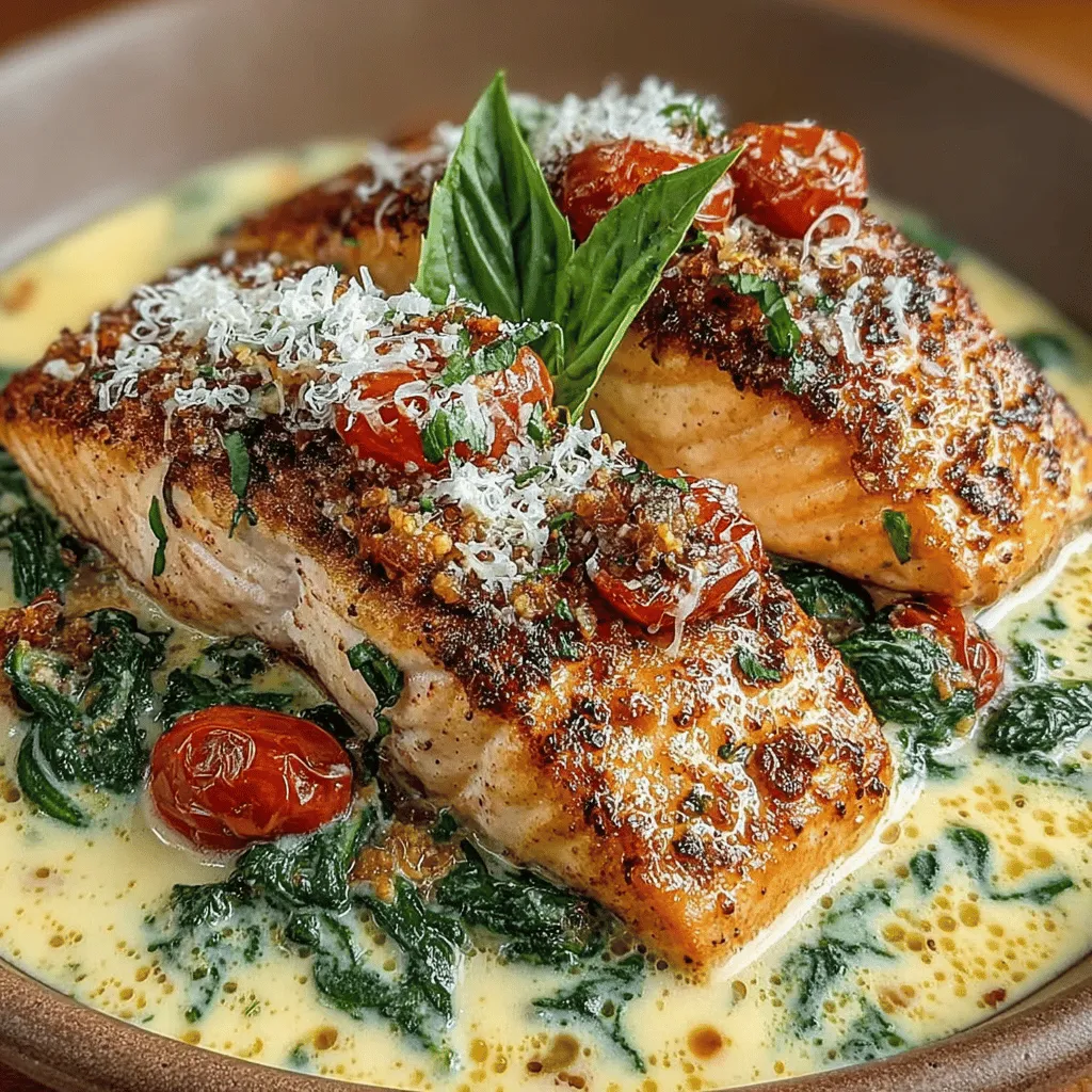 Creating the creamy sauce for your Savory Creamy Tuscan Salmon is a crucial step that brings the entire dish together. The sauce is rich, flavorful, and perfectly complements the salmon and spinach. Here’s how to build it step-by-step.