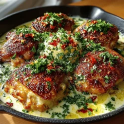 A successful dish often hinges on the quality of its ingredients. Let's take a closer look at the key components that make Creamy Garlic Parmesan Chicken Thighs a standout recipe.