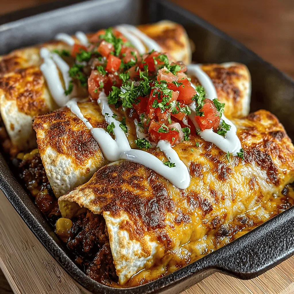 In the world of comfort food, few dishes can rival the deliciousness of cheesy chicken enchiladas. These savory rolls, filled with tender, shredded chicken and a delightful combination of black beans and corn, make for a meal that is both hearty and satisfying. The Cheesy Chicken Delight Enchiladas recipe elevates this classic dish by enveloping the ingredients in soft flour tortillas and smothering them in a creamy sour cream sauce. This dish is perfect whether you’re trying to impress at a family dinner or simply indulging in a cozy meal at home.