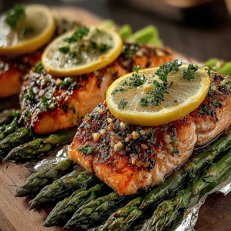 To achieve the perfect Zesty Salmon & Asparagus Foil Packets, preheat your oven to 400°F (200°C). This temperature ensures that the salmon cooks evenly while allowing the asparagus to retain its vibrant color and crunch.
