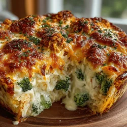 Cheesy Broccoli Rice Casserole with Chicken