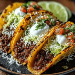 When it comes to crafting the perfect taco, presentation is key. Layering your ingredients thoughtfully not only enhances the flavor but also makes your tacos visually appealing. Start by warming your corn tortillas—this elevates their flavor and makes them pliable.