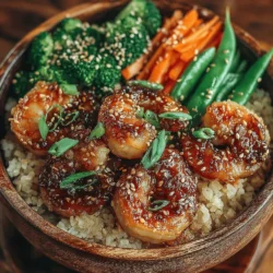 Sweet & Savory Honey Garlic Shrimp Bowls: A Deliciously Balanced Meal