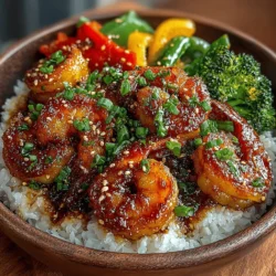 Quick Teriyaki Shrimp and Veggie Rice Bowls Recipe