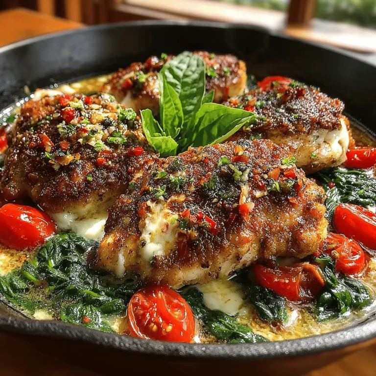The key to achieving a rich, creamy texture in your Cheesy Chicken & Spinach Delight lies in the cheese mixture, particularly the incorporation of cream cheese. This versatile ingredient not only adds a luscious creaminess but also acts as a binding agent that helps to hold the dish together. When mixed properly, the cheese mixture will create a delightful layer that enhances the overall flavor profile of the dish.