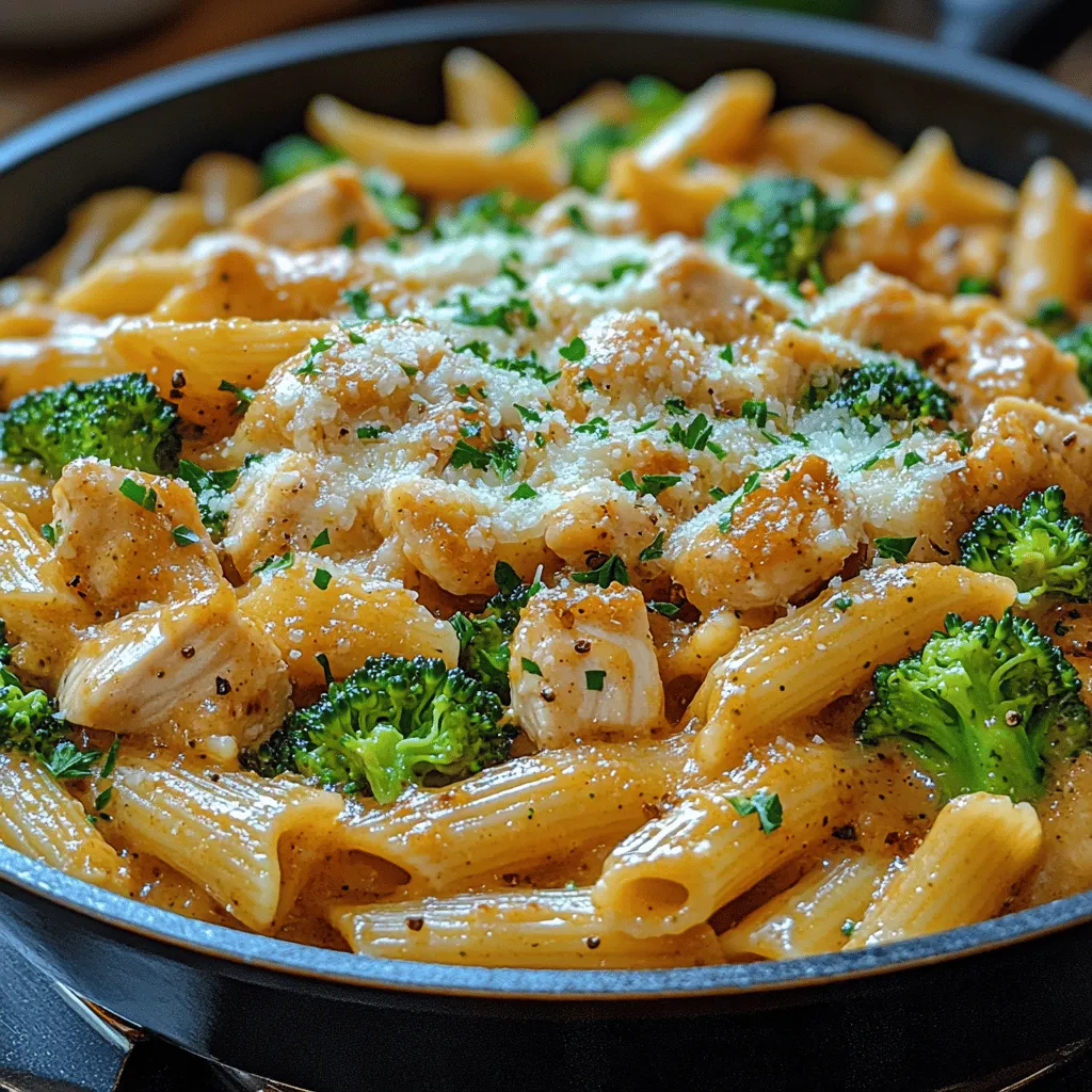 In the hustle and bustle of daily life, finding time to prepare a wholesome meal can often feel like a daunting task. However, the One-Pan Creamy Chicken & Broccoli Pasta Delight emerges as a comforting and delicious option, particularly suited for busy weeknights. This dish not only satisfies the palate but also simplifies the cooking process. By using just one pan, you can create a hearty meal that minimizes both preparation and cleanup time, allowing you to focus more on enjoying the food and less on the aftermath of cooking.