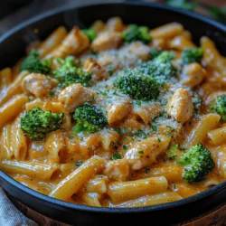 In the hustle and bustle of daily life, finding time to prepare a wholesome meal can often feel like a daunting task. However, the One-Pan Creamy Chicken & Broccoli Pasta Delight emerges as a comforting and delicious option, particularly suited for busy weeknights. This dish not only satisfies the palate but also simplifies the cooking process. By using just one pan, you can create a hearty meal that minimizes both preparation and cleanup time, allowing you to focus more on enjoying the food and less on the aftermath of cooking.