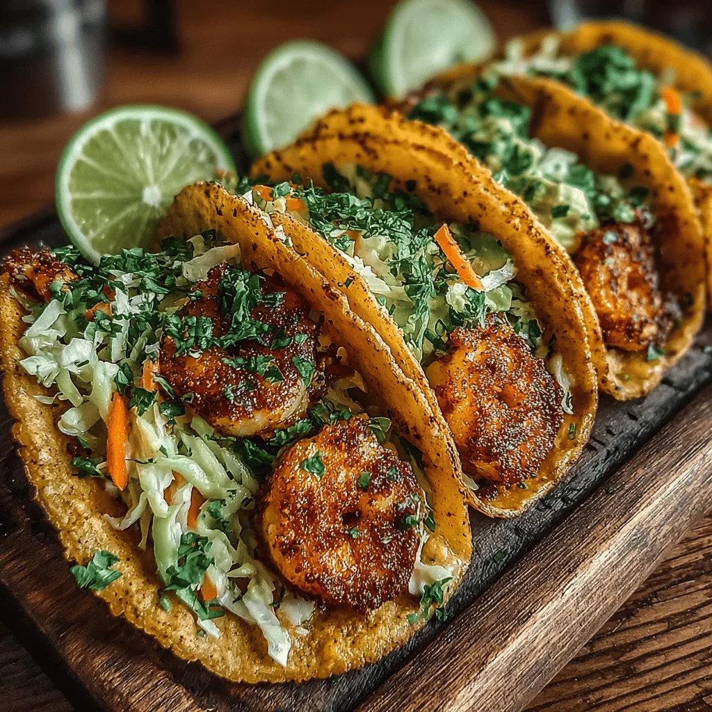 Indulge in the vibrant, fresh flavors of Zesty Citrus Shrimp Tacos with Crunchy Slaw. This delightful recipe brings together succulent shrimp, a tangy slaw, and warm tortillas for a satisfying meal that's perfect for any occasion. Whether you're hosting a gathering or seeking a quick weeknight dinner, these tacos are sure to impress with their bold flavors and colorful presentation. The combination of zesty shrimp, crunchy vegetables, and fresh herbs creates a dish that is not only delicious but also visually appealing, making it a must-try for seafood lovers and taco enthusiasts alike.