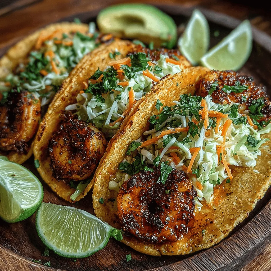 Indulge in the vibrant, fresh flavors of Zesty Citrus Shrimp Tacos with Crunchy Slaw. This delightful recipe brings together succulent shrimp, a tangy slaw, and warm tortillas for a satisfying meal that's perfect for any occasion. Whether you're hosting a gathering or seeking a quick weeknight dinner, these tacos are sure to impress with their bold flavors and colorful presentation. The combination of zesty shrimp, crunchy vegetables, and fresh herbs creates a dish that is not only delicious but also visually appealing, making it a must-try for seafood lovers and taco enthusiasts alike.