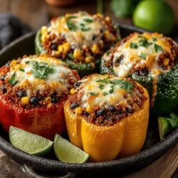Cheesy Veggie Delight Stuffed Bell Peppers: The Ultimate Comfort Dish