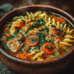 Beyond its comforting taste, chicken noodle soup boasts a multitude of health benefits that make it a go-to choice for many. At the heart of this dish is chicken broth, which is rich in vitamins and minerals. Homemade broth, in particular, contains gelatin and amino acids that can help support your immune system and promote gut health. This makes it not only a delicious meal but also a nourishing remedy during cold and flu season.